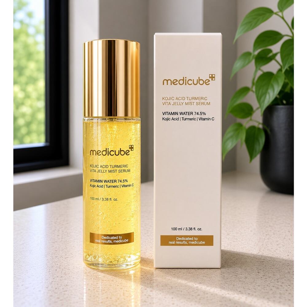 $32 New Medicube Kojic Acid Turmeric Vita Jelly Mist Serum 3.38 oz Vitamin C